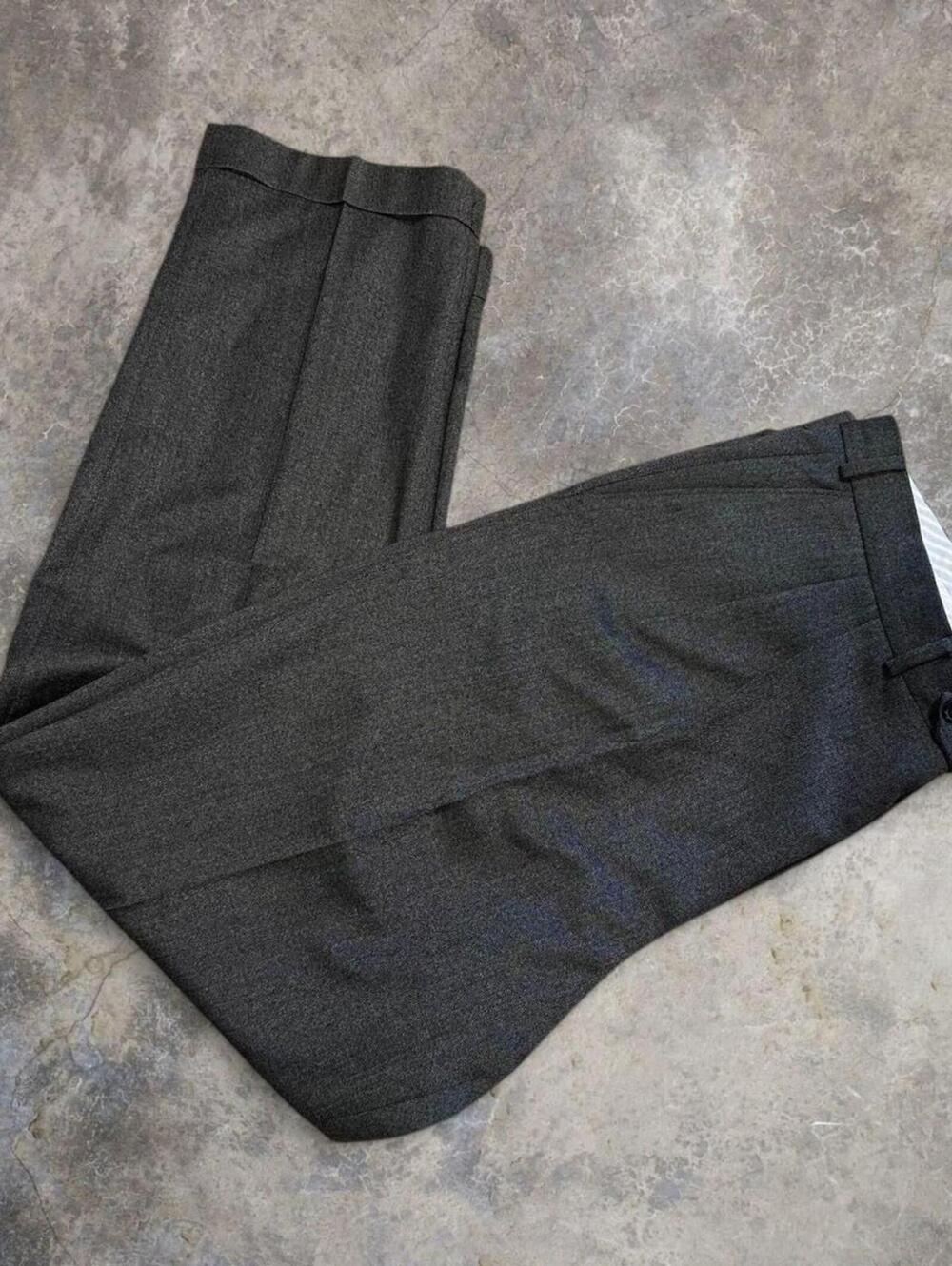 Vintage J.P. Tilford Charcoal Wool Trousers Men's Sz 38x32 | Tailored